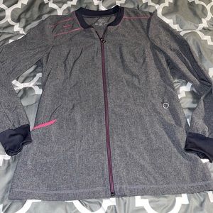 Heather Grey Cherokee Infinity Scrub Jacket